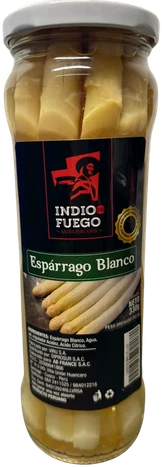 Frasco alto de espárrago blanco de 530 mililitros