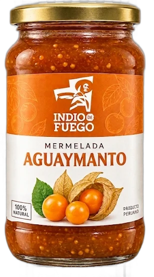 Frasco de mermelada de aguaymanto